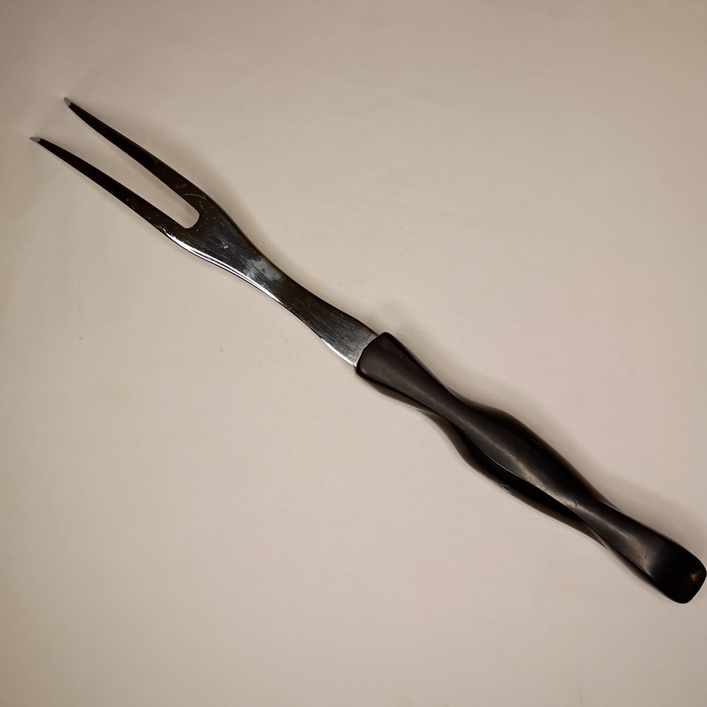 Cutco 1727 KL Carving Fork Serving 2‎ Prong Classic Made in USA Brown - Picture 9 of 12